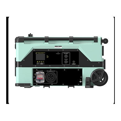 HyperPower HP24 — Seitenansicht mit AC-Eingang und PV-Eingang