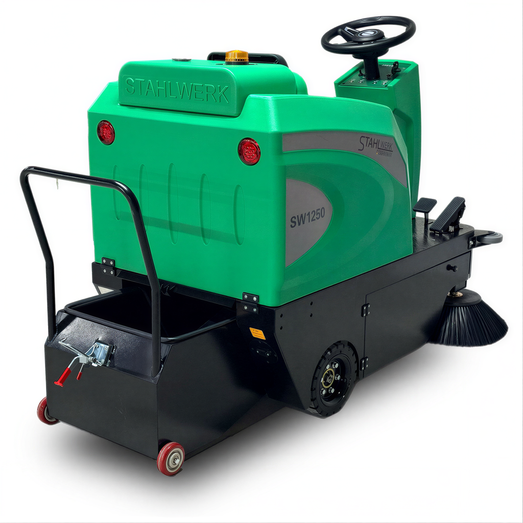 Stahlwerk Germany SW-1250e — Aufsitz-Kehrmaschine, Produktansicht 4